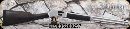 Henry - 45LC - Big Boy All-Weather - Short-Throw Lever Action - Stained Hardwood Straight-Grip Stock/Satin Finish Industrial Hard Chrome Plated Steel, 20"Round Barrel, Fully Adj. Semi-Buckhorn w/ Diamond Insert rear sight, Mfg# H012GCAW