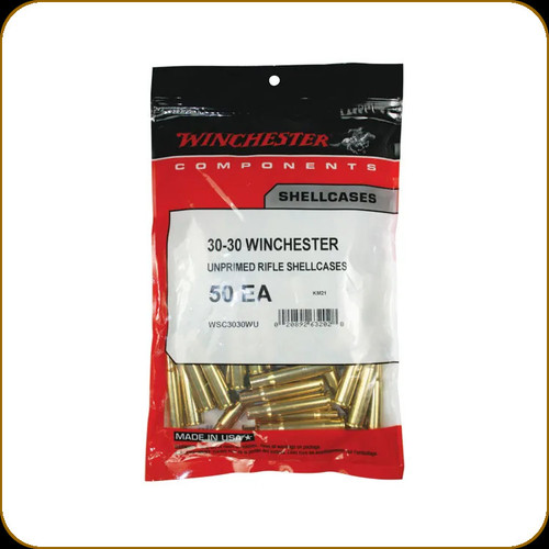 Winchester - 30-30 Winchester - Unprimed Brass - 50ct - WSC3030WU
