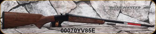 Winchester - 6.5Creedmoor - 1885 Low Wall Hunter High Grade - Oil Finish Checkered GRIV walnut curved grip stock w/Schnabel-style forearm/Blued, 24"octagon barrel, one-piece scope base, Mfg# 534293289