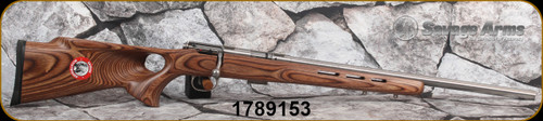 Consign - Savage Arms - 17HMR - Model 93R17 BTVSS - wood laminate thumbhole stock/Stainless Finish, 21"Button-rifled, heavy barrel, AccuTrigger, Detachable box magazine, Mfg# 96200 - unfired, in orig.box