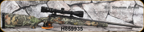 Consign - Savage Arms - 25-06Rem - Axis XP Scope Combo - Bolt Action Rifle - Mossy Oak Break-Up Camo Synthetic Stock/Matte Blued, 22"Barrel, 4rd detachable magazine, Bushnell 3-9x40mm, plex reticle - Mfg# 19247 - unfired, in orig.box