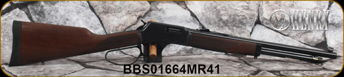 Henry - 41Mag - Big Boy Steel Carbine - Large-Loop Lever Action Rifle - American Walnut Stock/Steel Receiver/Blued, 16.5"Round Barrel, 7 Rounds, Mfg# H012MR41, S/N BBS01664MR41