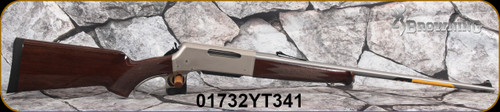 Browning - 300WinMag - BLR Lightweight Stainless with Curved Grip - gloss finish Walnut Stock w/ Schnabel forearm/nickel finish Receiver/Precision stainless steel, 24"barrel, Mfg# 034018129, S/N 01732YT341