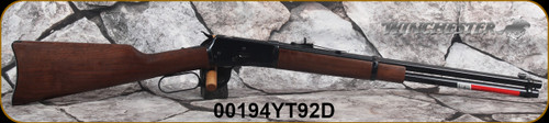 Winchester - 44RemMag - Model 1892 Carbine - Lever Action - straight grip walnut stock/Blued Finish, 20"Barrel, barrel band, strap buttplate, saddle ring, Mfg# 534177124, S/N 00194YT92D