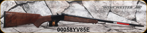 Winchester - 6.5Creedmoor - 1885 Low Wall Hunter High Grade - Oil Finish Checkered GRIV walnut curved grip stock w/Schnabel-style forearm/Blued, 24"octagon barrel, one-piece scope base, Mfg# 534293289, S/N 00058YV85E