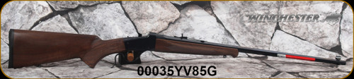Winchester - 17WSM - Model 1885 Hunter Rimfire - low wall rifle - checkered walnut curved grip stock w/Schnabel forearm, 24" blued octagon barrel, Marble Arms gold bead sight, Mfg# 524100170, S/N 00035YV85G