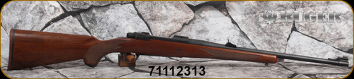 Consign - Ruger - 338RCM - M77 Hawkeye Compact Magnum - LH - Select Walnut Stocj/Blued Finish, 20"Barrel, Stainless Bolt, Engraved Floorplate - low rounds fired