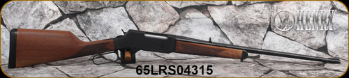 Used - Henry - 6.5Creedmoor - Long Ranger - Lever Action Rifle - American Walnut Stock/Blued Finish, 22"Barrel, 4 Round Capacity, Folding Fully Adjustable rear sight, Solid Rubber Recoil Pad, Mfg# H014S-6.5 - in orig.box