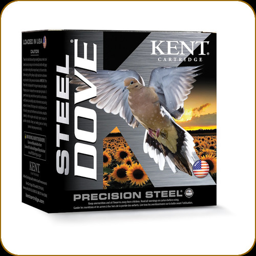 Kent - 12 Ga 2.75" - 1oz - Shot 6 - Steel Dove - Precision Steel - 25ct - K12SD28-6