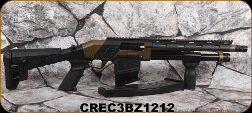 Canuck - 12Ga/3"/12" - Recon 3 Pump - Magazine-Fed Shotgun - Bronze Adjustable Stock w/Tactical Foregrip/Black Finish, F, M, C & Breecher Chokes, (2)magazines(10-Round / 2-Round)Mfg# CREC3BZ1212