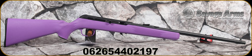 Savage Arms - 22LR - 64F - Semi-Auto - Purple Synthetic Stock/carbon steel barrel, 21", Open sights, Grooved Receiver, 10-round detachable box magazine, Mfg# 40219