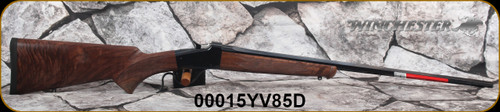 Winchester - 223Rem - 1885 Low Wall Hunter High Grade - Oil Finish Checkered Upgraded walnut curved grip stock w/Schnabel-style forearm/Blued, 24"octagon barrel, one-piece scope base, Mfg# 534293208, S/N 00015YV85D