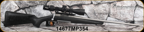 Consign - Browning - 243Win - X-Bolt Stainless Stalker - Black Polymer Stock/Matte Stainless, 22"Barrel, c/w Sig Sauer Sierra 3BDX, 4.5-14x44