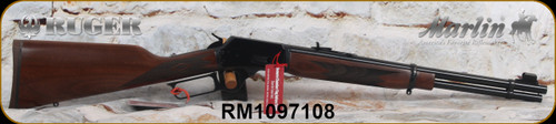 Marlin - 357Mag/38Spl - Model 1894C - Ruger Marlin - Checkered American Black Walnut/Blued, 18.5"Barrel, 9-shot tubular magazine, Adjustable Semi-Buckhorn rear sight, MFG# 70410, S/N RM1097108