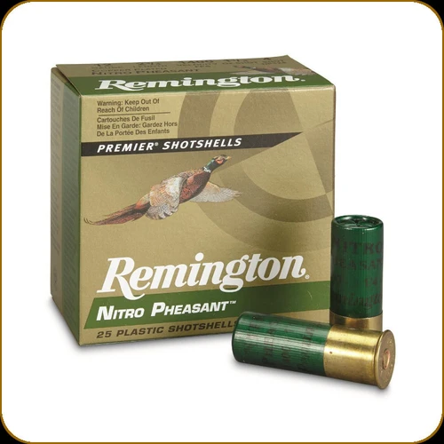 Remington - 12 Ga 2.75" - 1 1/4oz - Shot 6 - Nitro Pheasant - Copper Plated Upland  - 25ct - 28624/NP126