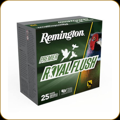 Remington - 12 Ga 2.75" - 1 1/4oz - Shot 4 - Premier Royal Flush - Magnum Grade Copper Plated Upland  - 25ct - R20556/RF124