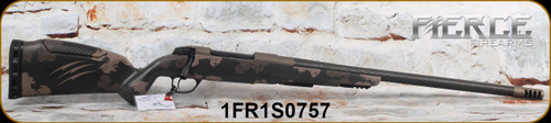 Fierce - 7mmPRC - Carbon Rage LR - Sonora Camo Carbon Fiber Stock w/Adj.Comb/Tri-Lug Stainless Steel Action/Midnight Bronze Cerakote, 22"C3 Carbon Barrel, integral bi-pod rail, S/N 1FR1S0757