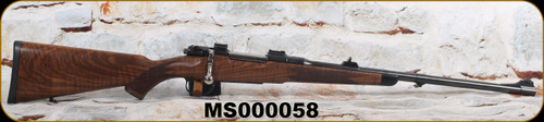 Consign - Mauser - 7x57 - M98 Standard - Grade IV Walnut Stock w/Ebony Forend Tip & Metal Cap/Blued Finish, 22"Barrel, Iron Sights, T6/T12 Scope bases