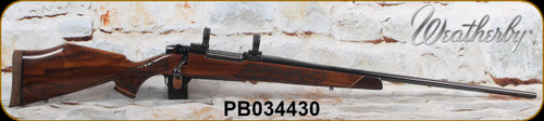 Consign - Weatherby - 257WbyMag - Mark V Lazermark - Grade IV/V Claro Walnut w/Rosewood caps & Maple Spacers/High Lustre Blued, 26"Barrel, 1"rings - 40 rounds fired