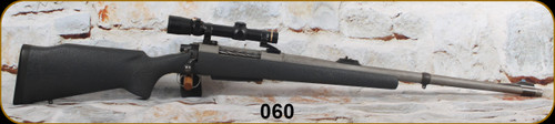 Consign - Custom - 416Rigby - Built by Dick Peach - Grey Textured Monte Carlo Stock w/1lb recoild reducer & Decelerator recoil pad/Titanium Custom Action/Stainless, 24"Barrel, c/w Leupold Vari-X III, 1.5-5, Duplex