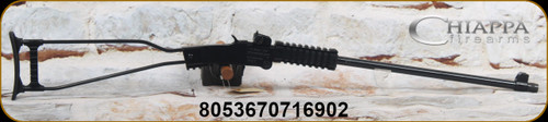 Chiappa - 22LR - Little Badger - Wire frame w/Stock mounted ammo holder & Quad rail forearm/Blued, 18.5", Threaded(1/2x28) barrel, Nylon Case - Mfg# 500.140
