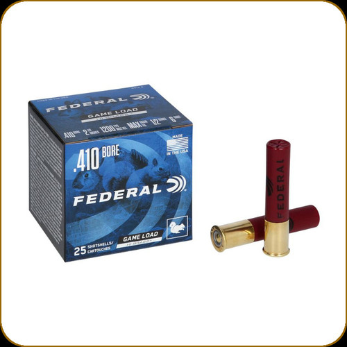 Federal - 410 Ga 2.5" - 1/2oz - Shot 6 - Game Load - Hi-Brass Upland - 25ct - H412 6