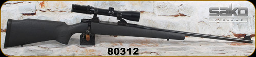 Consign - Sako - 375H&H - Model L61R - Dark Grey Textured Monte Carlo Synthetic Stock/Blued Finish, 24.3", c/w Schmidt & Bender 1.5-6, #9 reticle