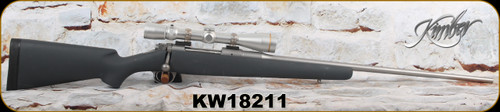 Consign - Kimber - 338WinMag - Model 8400 Montana - Grey Synthetic Stock/Matte Stainless, 26"Barrel, c/w Leupold Vari-X III 'Long Range', 3.5-10x40mm, Duplex reticle