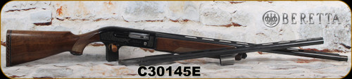 Consign - Beretta - 12Ga/3"/26"/28" - AM301 - 2-Barrel Set - Semi-Auto - Walnut Stock/Engraved Receiver/Blued Finish - Barrels modified to accept threaded chokes
