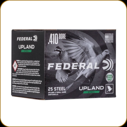 Federal - 410 Ga 3" - 3/8oz - Shot 6 - Upland Steel - Upland and Small Game - 25ct - USH410 6