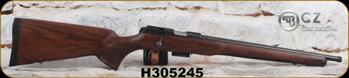 CZ - 17HMR - 457 Royal - Bolt Action Rifle - Premium Walnut w/Decorative Tip/Blued, 16.24"Threaded Barrel (1/2x20), 5 round detachable magazine, Mfg# 5084-8984-HKAMAAX, S/N H305245
