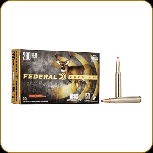 Federal - 280 Rem - 150 Gr - Nosler Partition - 20ct - P280A