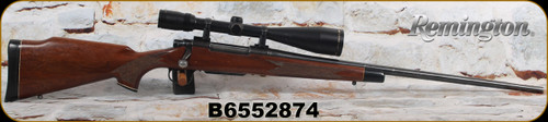 Consign - Remington - 338WinMag - Model 700 - Walnut Monte Carlo Stock w/Ebony Forend Tip & Grip Cap/Blued Finish, 25"Barrel, c/w Bushnell Elite 3200 Firefly, Heavy Duplex reticle