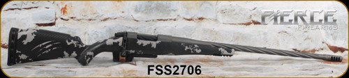 Fierce - 22Creedmoor - Twisted Rogue XP - Phantom Camo Carbon Fiber rogue stock/Tungsten Cerakote, 22"match grade #4 contour deep spiral fluted steel barrel, Threaded 5/8×24, UPC: 853418415504, S/N FSS2706