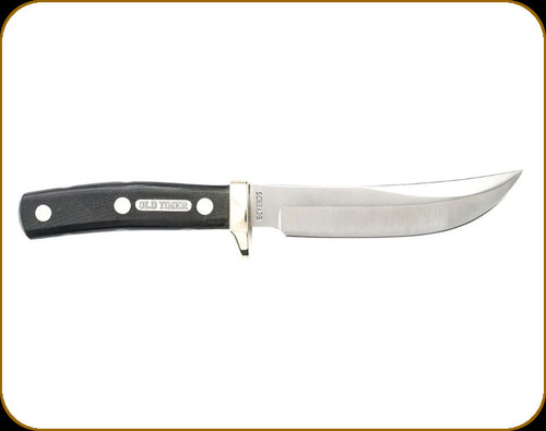 Old Timer - Woodsman - 5" Blade - High Carbon Stainless Steel -  Black Sawcut Handle - 1181044