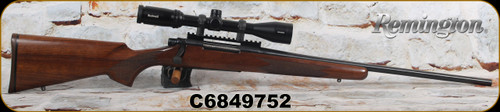 Consign - Remington - 6.5x55SE - Model 700 Classic Series - Select Walnut Stock/Blued Finish, 22"Barrel, Jewelled Bolt, c/w Bushnell Banner 3-9x40mm, Long-Range Reticle, 0MOA rail
