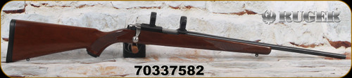 Consign - Ruger - 17Mach2 - Model 77/17 - Grade A Walnut Stock/Blued Finish, 20"Barrel, stainless bolt, detachable magazine, 1"Ruger rings - Very low rounds fired