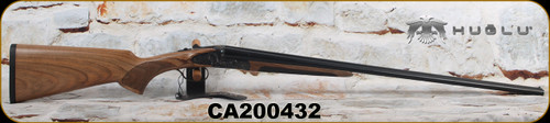 Huglu - 410Ga/3"/28" -200AC Mini - SxS Single Trigger - Grade AA Turkish Walnut/Case Hardened Receiver w/Gr5 Hand Engraving/Chrome-Lined Barrels, Fixed Choke (F,IM) Sku: 8682109403771-2, S/N CA200432