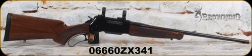 Consign - Browning - 300WSM - BLR Lightweight w/Curved Grip - gloss finish Walnut Stock w/Schnabel forearm/Blued Finish, 22"Precision barrel, Mfg# 034009146 - c/w spare mag & rings - only 60rds fired - in orig.box