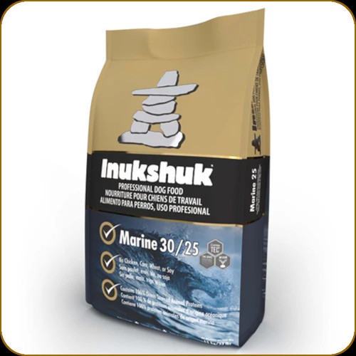 Inukshuk Professional Dog Food - Marine 30/25 - High Energy - Adult Dog Food - Sensitive Skin and Stomachs - 15kg - INUM25-15
