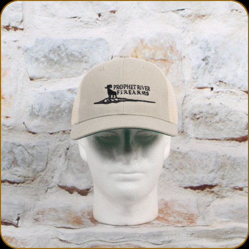 Prophet River - Women's Logo Ponytail Hat - Stone w/Beige Mesh