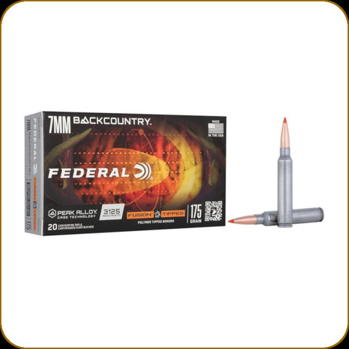 Federal - 7mm Backcountry - 175 Gr - Fusion Tipped - 20ct - F7BCTFS2