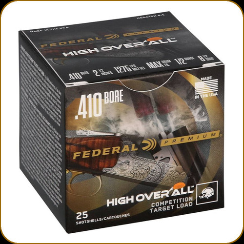 Federal - 410 Ga 2.5" - 1/2oz - Shot 8.5 - High Over All - 20ct - HOA410H 8.5