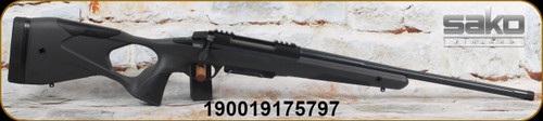 Sako - 308Win - Model S20 Hunter - Grey w/Black S20 Ergonomic Hunting Rifle Stock/Stainless Steel w/Black Steel, 20"Fluted&Threaded(5/8-24)Barrel, 1:10"Twist, 5rd Detachable Magazine, Mfg# SJS2934A40A973