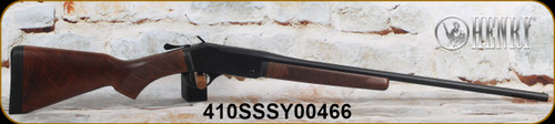 Henry - 410Ga/3"/26" - Single Shot Youth - Break Action Shotgun - Walnut Stock/Blued Finish, Brass Bead Front Sight , Mfg# H015Y-20, S/N 410SSSY00466