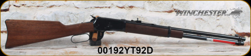 Winchester - 44RemMag - Model 1892 Carbine - Lever Action - straight grip walnut stock/Blued Finish, 20"Barrel, barrel band, strap buttplate, saddle ring, Mfg# 534177124, S/N 00192YT92D