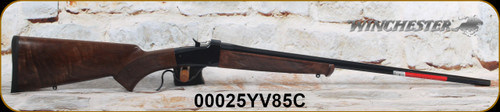 Winchester - 22Hornet - 1885 Low Wall Hunter High Grade - Oil Finish Checkered GRIV walnut curved grip stock w/Schnabel-style forearm/Blued, 24"octagon barrel, one-piece scope base, Mfg# 534293206, S/N 00025YV85C