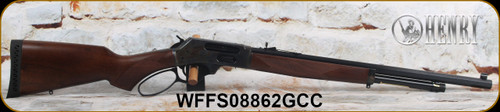 Henry - 45-70Govt - Side Loading Gate - Lever Action Rifle - American Walnut Stock/Color Case Hardened Receiver/Blued, 22"Octagon Barrel, 4 Round Capacity, Mfg# H010GCC, S/N WFFS08862GCC