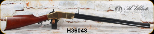 Uberti - 45Colt - 1860 Henry Civilian - Lever Action Rifle - Walnut Stock/Brass Frame/Case Hardened Lever & Hammer/Blued Finish, 24.25"Octagonal Barrel, 12 Round Full-Length Tube Magazine, Mfg# 288, S/N H36048