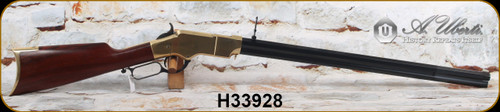 Uberti - 45Colt - 1860 Henry Civilian - Lever Action Rifle - Walnut Stock/Brass Frame/Case Hardened Lever & Hammer/Blued Finish, 24.25"Octagonal Barrel, 12 Round Full-Length Tube Magazine, Mfg# 288, S/N H33928